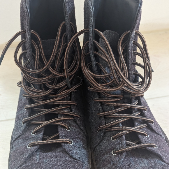 Emporio Armani fabric and leather ankle boots - Picture 5 of 8